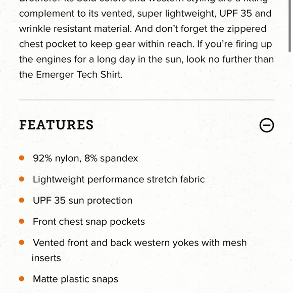 Howler Brothers Emeger Tech Button Down Shirt XL NWT - Picture 6 of 6